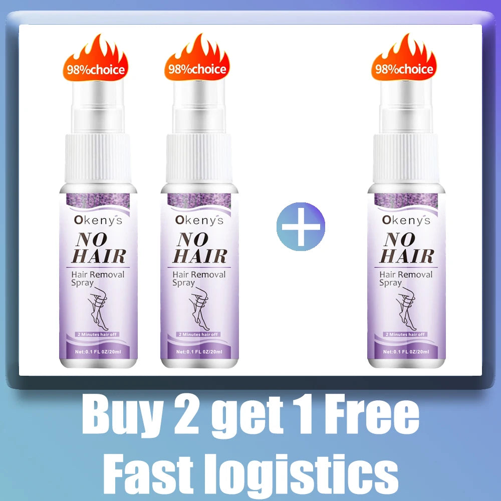 Permanent, painless hair removal spray, axila, legs, arms, hair remover, hair growth inhibitor, nutritious repair, body care