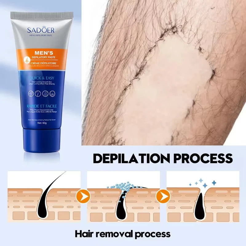 Painless Depilatory Cream Body Painless Effective Hair Removal Cream For Men Whitening Hand Leg Armpit Hair Loss