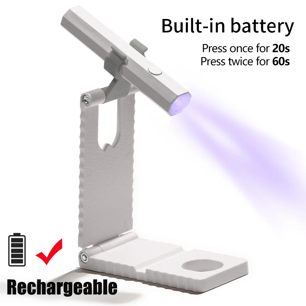 Convenient Handheld Nail Dryer Lamp UV/LED Nail Curing All Gel Polish Nail Art Tool USB Rechargeabl Quick Dry Nail Lamp