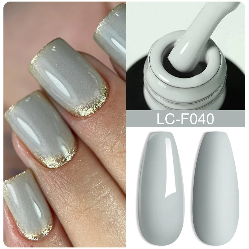 LILYCUTE 7ML Silver Gold Colorful Glitter Gel  Nail Polish Spring Sparkling Sequins Semi Permanent Soak Off Nail Art Gel Varnish