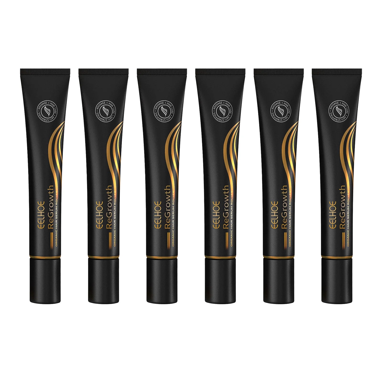 EELHOE Regrowth Hair Serum With Roller Massage Scalp Pure Natural Nourishing Roots Prevent Hair Loss Damage Thickness Hairs Care