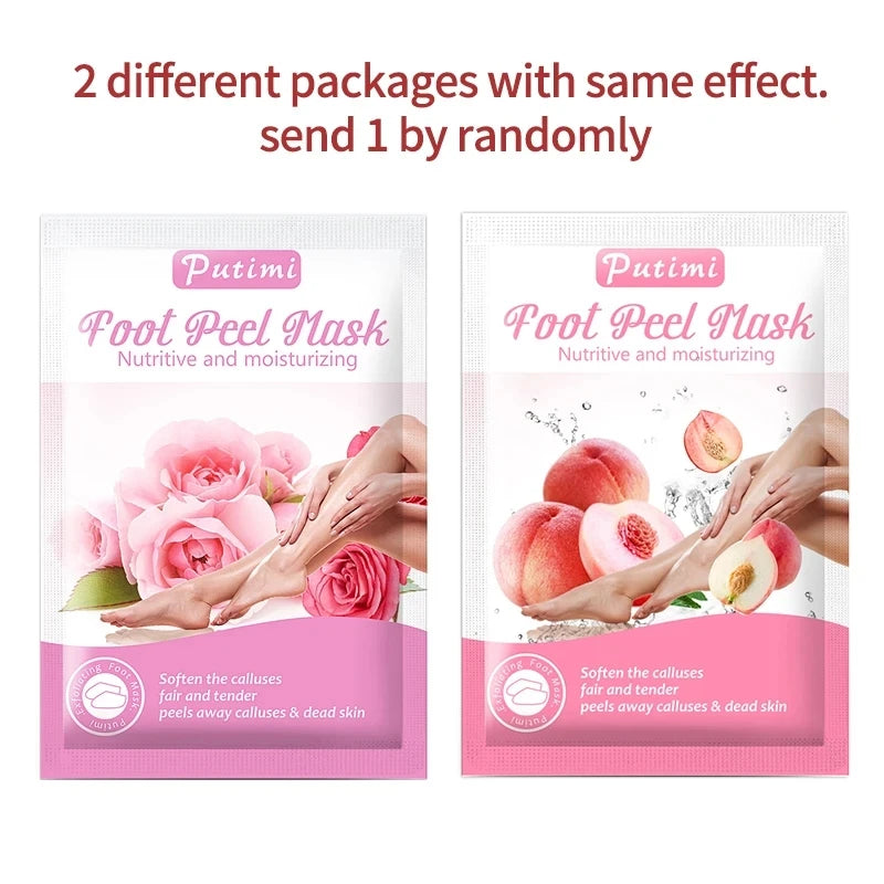 6packs Exfoliating Foot Mask Feet Peeling Mask Spa Socks Smooth Dead Skin Remover Moisturizing Foot Mask