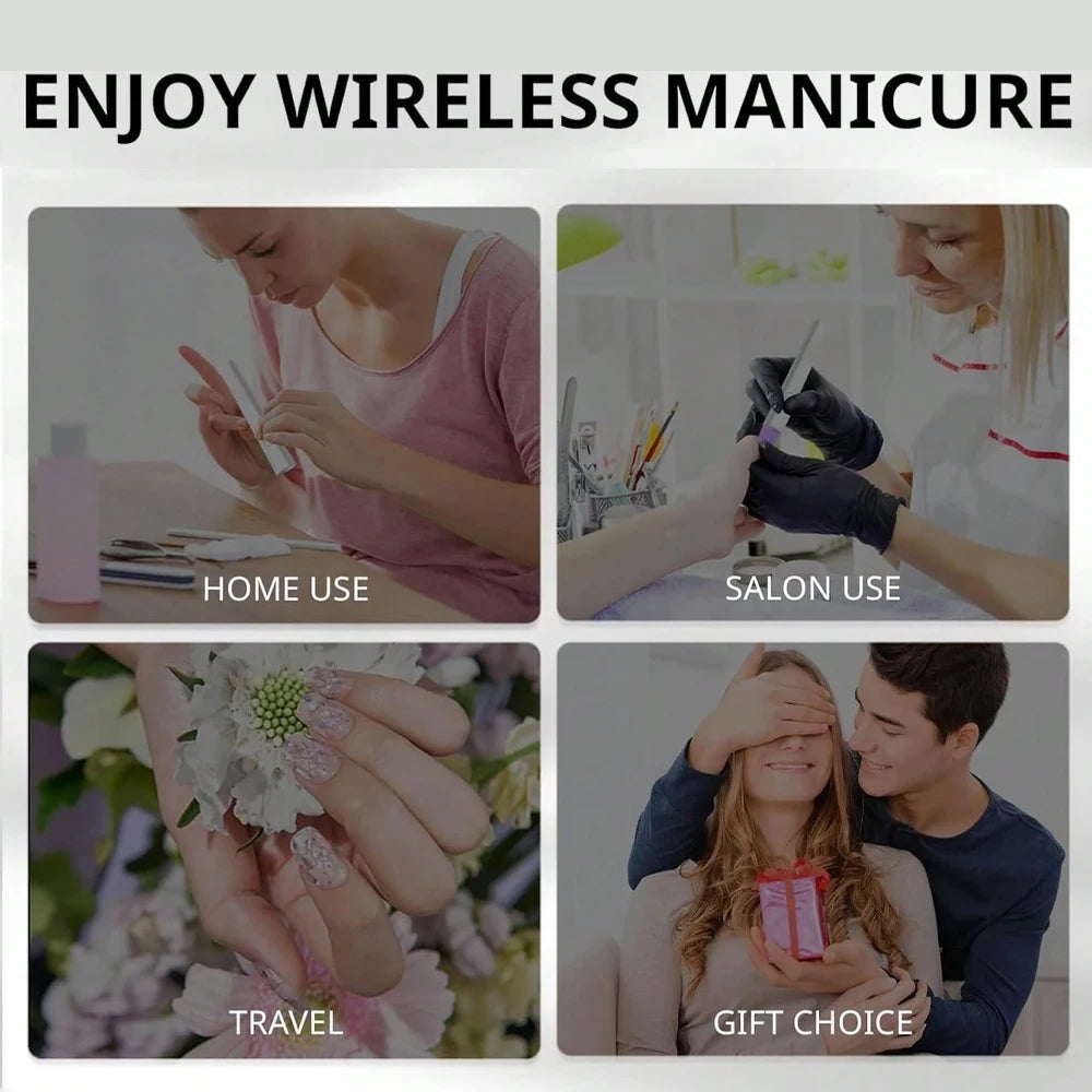 Convenient Handheld Nail Dryer Lamp UV/LED Nail Curing All Gel Polish Nail Art Tool USB Rechargeabl Quick Dry Nail Lamp