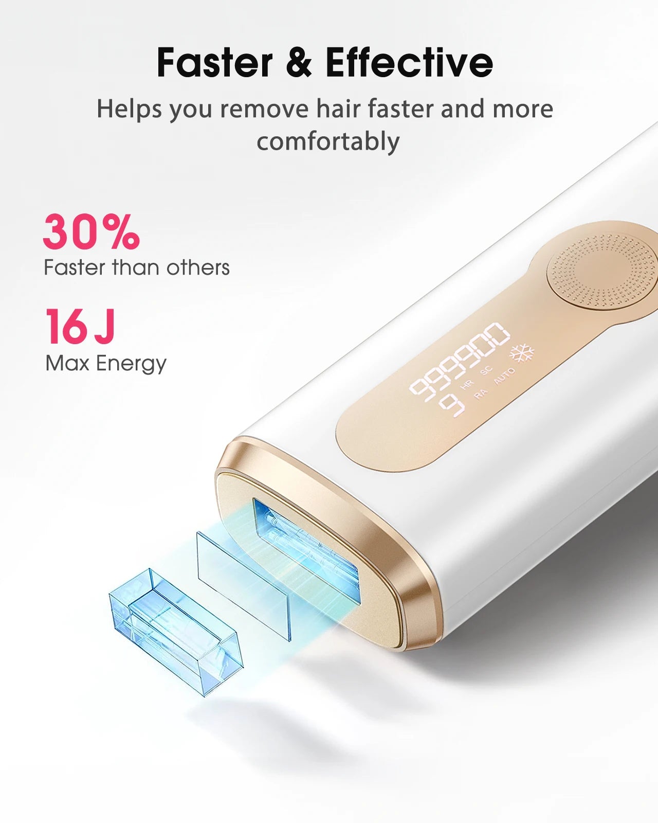Laser Hair Removal 999900+ Flashes IPL Permanent Epilator Hair Remover (RA & SC & HR) 3 in 1 Women men Face Bikinis Trimmer