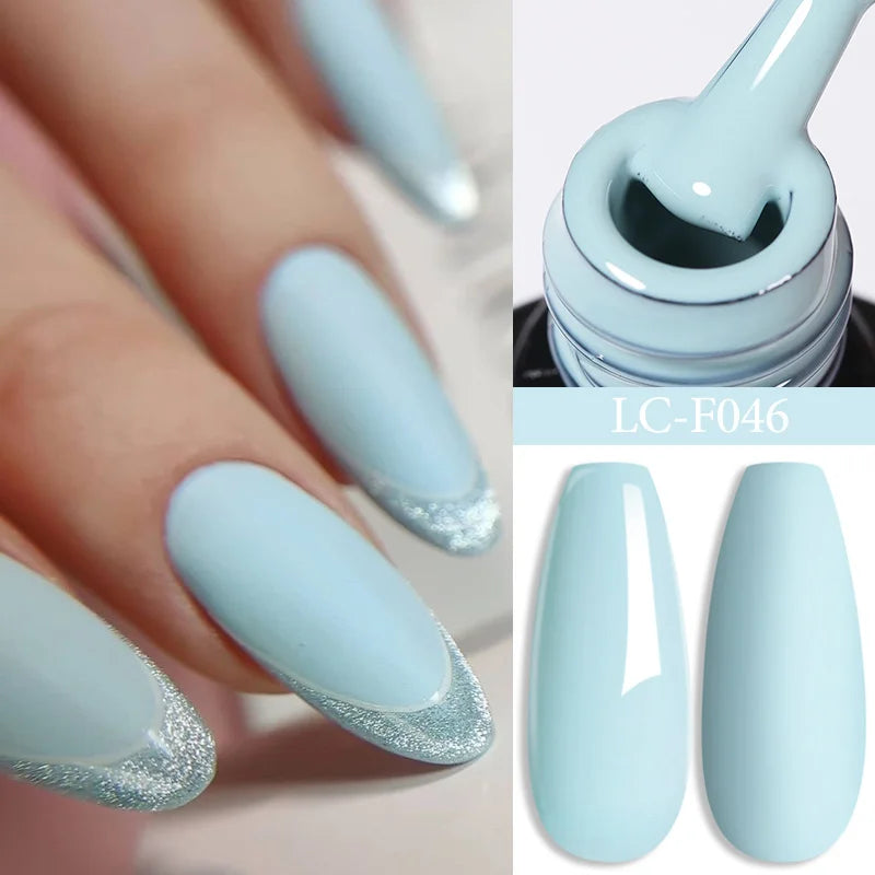 LILYCUTE 7ML Silver Gold Colorful Glitter Gel  Nail Polish Spring Sparkling Sequins Semi Permanent Soak Off Nail Art Gel Varnish