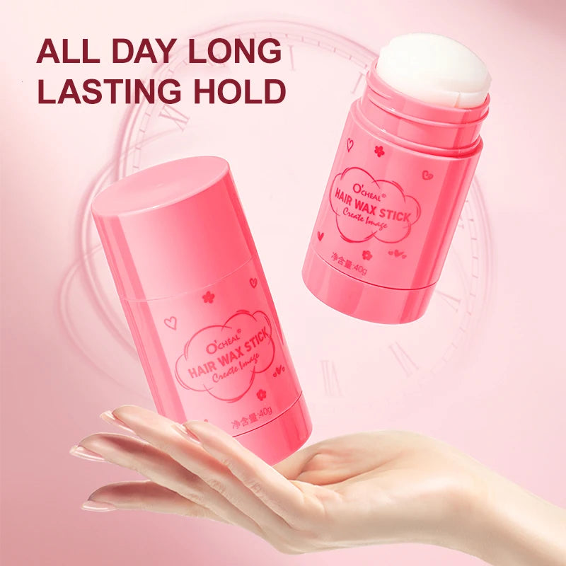 O’CHEAL 40g Hair Wax Stick Hair Artifact Finishing Broken Hair Cream Hair Spray Fix Wax Anti-frizz Body Cream Stick Wax Stick