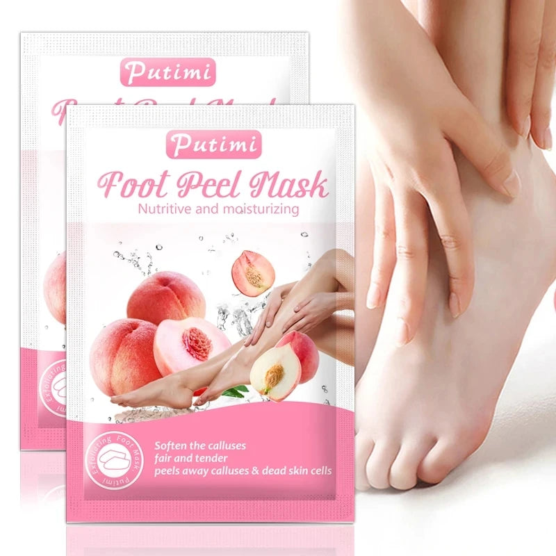6packs Exfoliating Foot Mask Feet Peeling Mask Spa Socks Smooth Dead Skin Remover Moisturizing Foot Mask