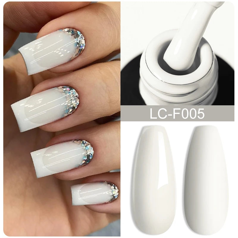 LILYCUTE 7ML Silver Gold Colorful Glitter Gel  Nail Polish Spring Sparkling Sequins Semi Permanent Soak Off Nail Art Gel Varnish