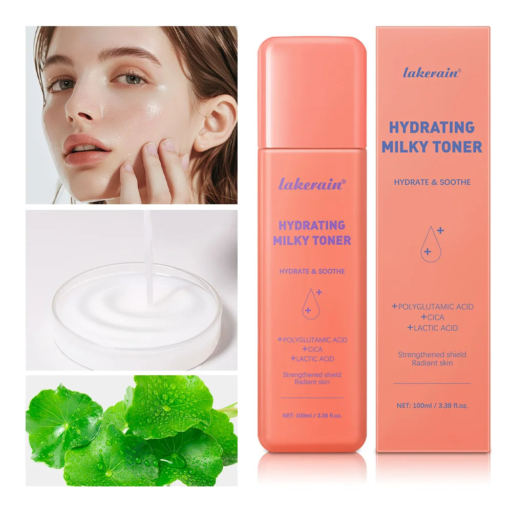 Highly Hydrating Milky Toner Moisture Locking Formula Soothes Skin Deep Moisturization Repair Skincare Routine Essential