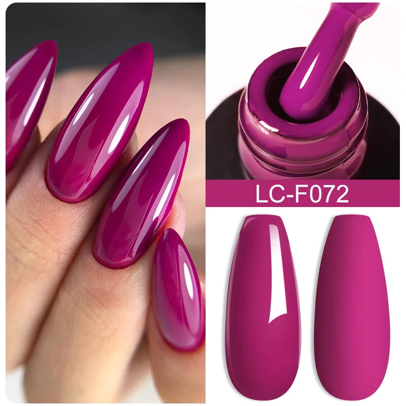 LILYCUTE 7ML Silver Gold Colorful Glitter Gel  Nail Polish Spring Sparkling Sequins Semi Permanent Soak Off Nail Art Gel Varnish