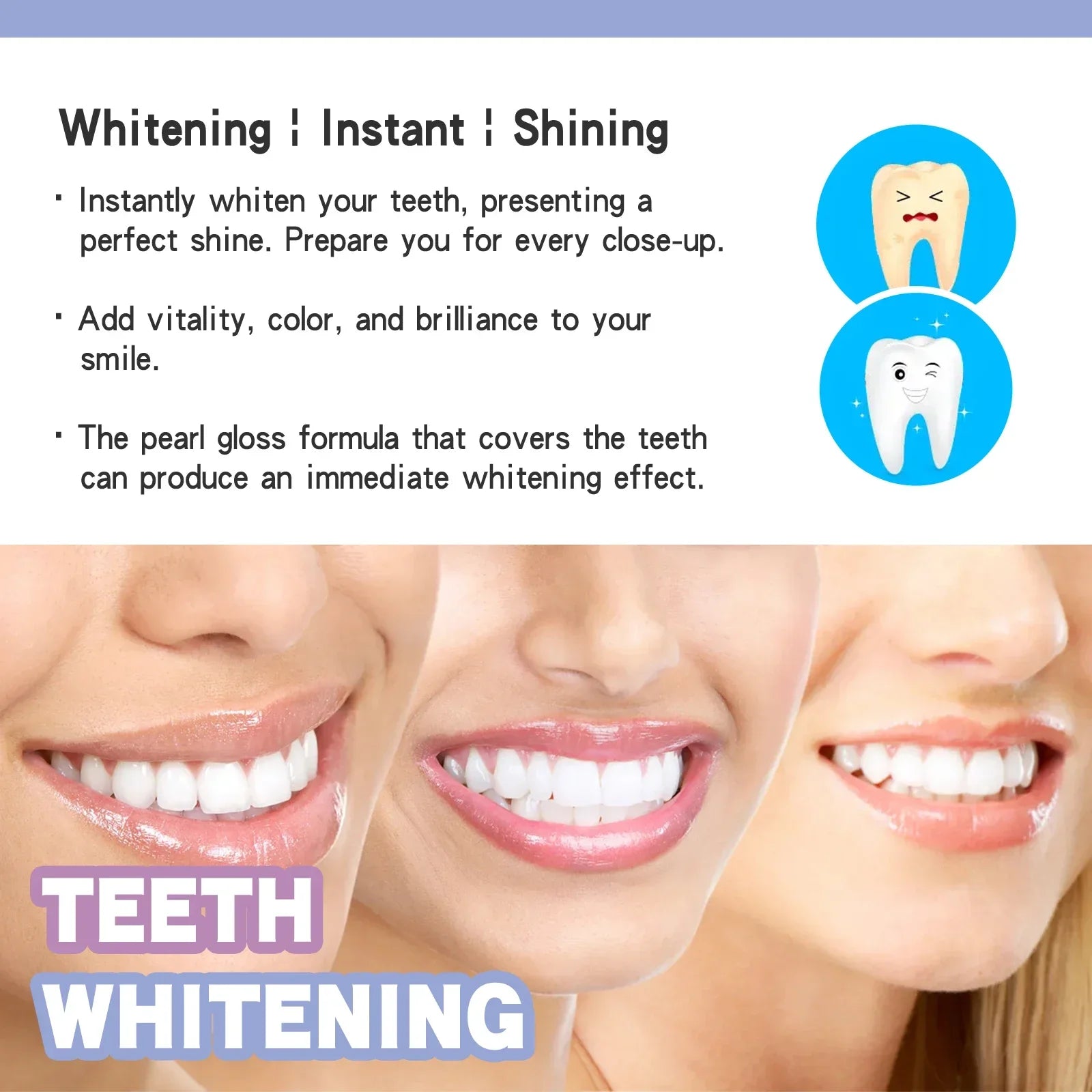 Teeth Whitening Paint Kit To Whiten Teeth,Remove Tooth Pigments and Stains,Instant Natural White Paint Mild Tooth Polish Uptight