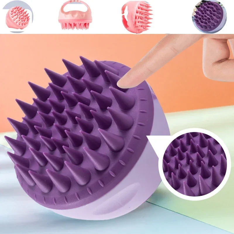 Silicone Shampoo Scalp Hair Massager Shampoo Massage Comb Bath Massage Brush Scalp Massager Shower Brush Comb Care Hair Tool