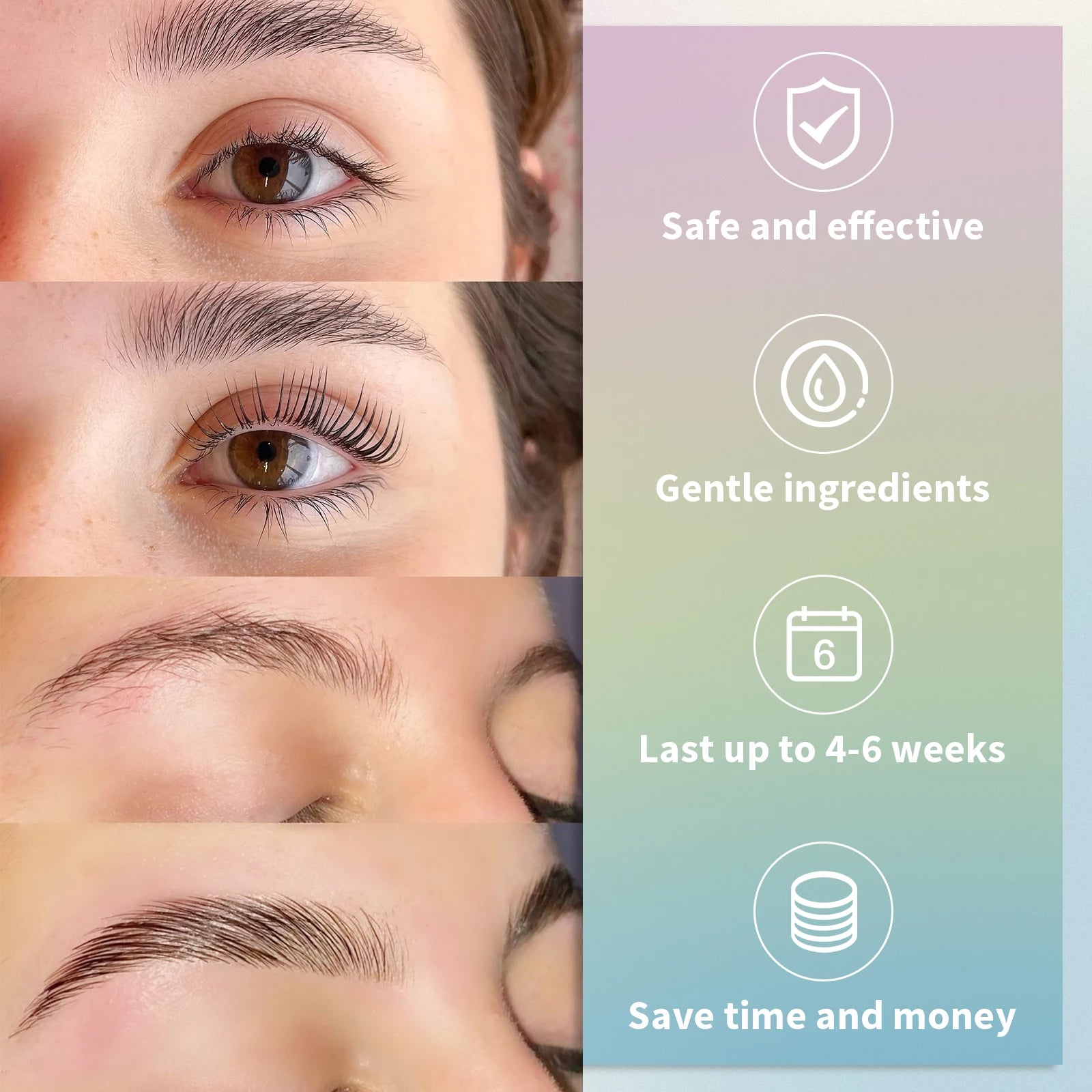 Libeauty Lash Lift And Brow Dye Tint Kit Lifting Eyelashes Brow Lamination Lash Lifting Set Eyes 5 To 8 Weeks Makeup Tools